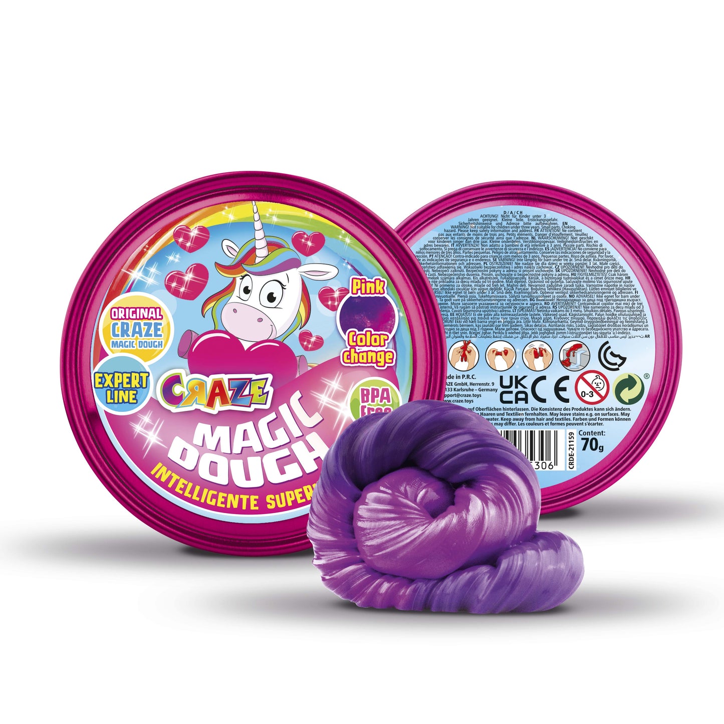 Magic Dough - Expert Unicorn Pink Color Change